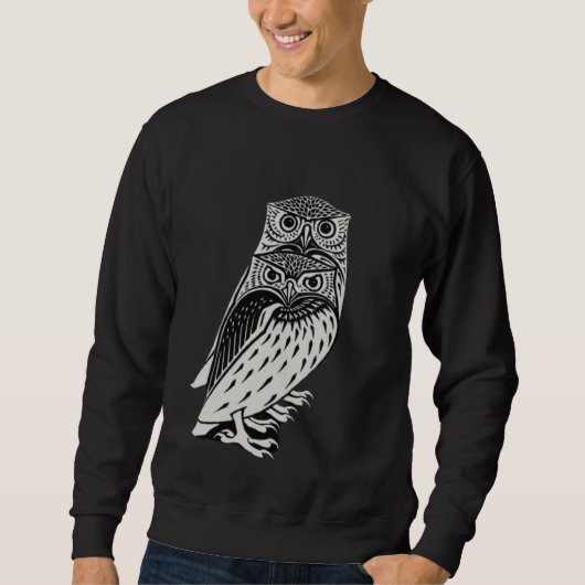 Niedliche Eule Sweatshirt (Vorderseite)