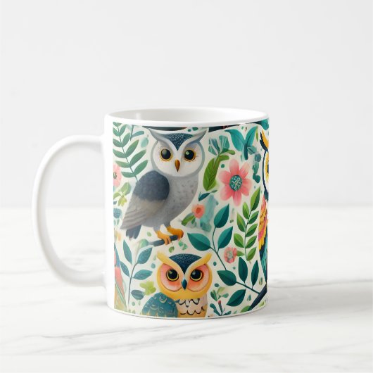 Niedliche Eule-Tasse Kaffeetasse (Links)