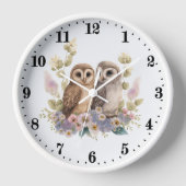 niedliche Eule Uhr (Vorderseite)