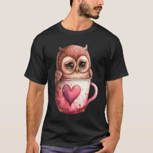 Niedliche Eule-Valetine Tierische Liebe 8 T-Shirt