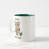 Niedliche Eule Zweifarbige Tasse (Vorderseite Links)