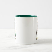 Niedliche Eule Zweifarbige Tasse (Mittel)