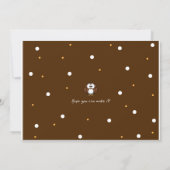 Niedliche Eulen-Baby-Duschen-Einladung Einladung (Rückseite)