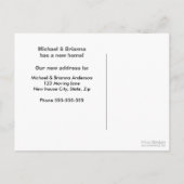 Niedliche Eulen, die wir verschoben haben Adressen Ankündigungspostkarte (Rückseite)