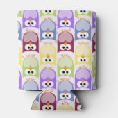 Niedliche Eulen, Eukalyptusmuster, Babyschale, far Dosenkühler (Rückseite)