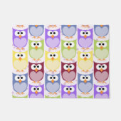 Niedliche Eulen, Eukalyptusmuster, Babyschale, far Fußmatte (Vorderseite)