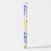 Niedliche Eulen, Eukalyptusmuster, Babyschale, far iPhone Hülle (Linke Seite)