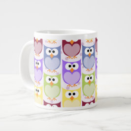Niedliche Eulen, Eukalyptusmuster, Babyschale, far Jumbo-Tasse