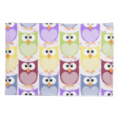 Niedliche Eulen, Eukalyptusmuster, Babyschale, far Kissenbezug (Rückseite)