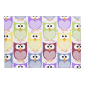 Niedliche Eulen, Eukalyptusmuster, Babyschale, far Kissenbezug (Vorderseite)