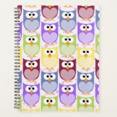 Niedliche Eulen, Eukalyptusmuster, Babyschale, far Planer (Vorderseite)