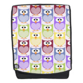 Niedliche Eulen, Eukalyptusmuster, Babyschale, far Rucksack (Vorderseite)