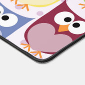 Niedliche Eulen, Eukalyptusmuster, Babyschale, far Schreibtischunterlage (Ecke)