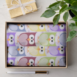 Niedliche Eulen, Eukalyptusmuster, Babyschale, far Seidenpapier