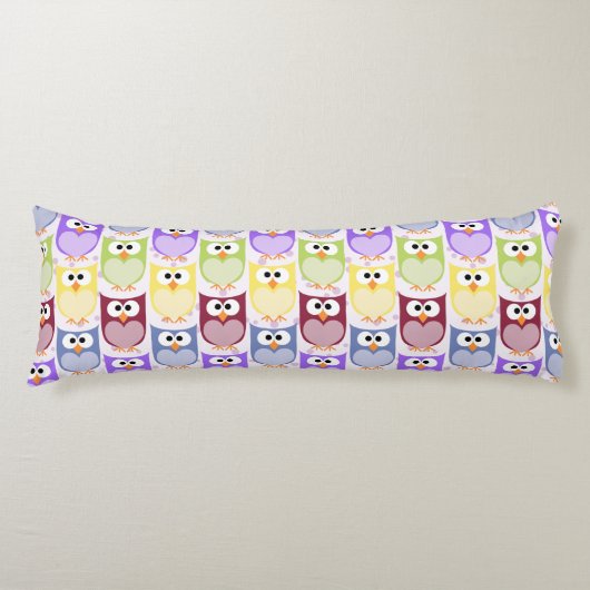 Niedliche Eulen, Eukalyptusmuster, Babyschale, far Seitenschläferkissen (Vorderseite)