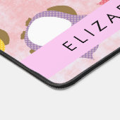 Niedliche Eulen, Eule-Muster, farbenfrohe Eulen, I Schreibtischunterlage (Ecke)