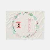 Niedliche Eulen-Fleece-Decke Fleecedecke (Vorderseite (Horizontal))