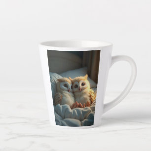Niedliche Eulen im Bett Tasse