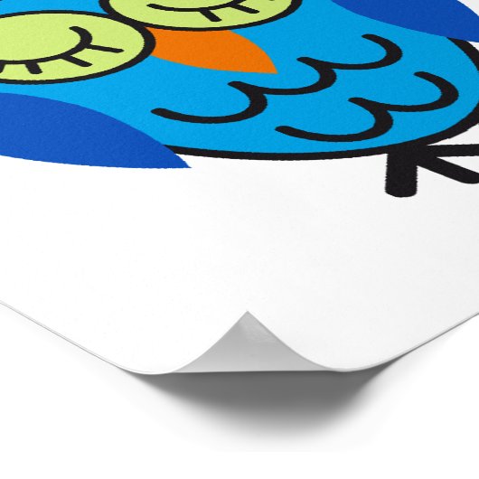 Niedliche Eulen Poster (Ecke)