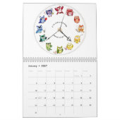 Niedliche Eulenkunst Kalender (Jan 2027)