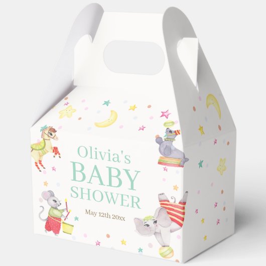 Niedliche Extravagante Circus Karneval Animals Kin Geschenkschachtel (Vorderseite)