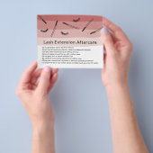 Niedliche Eyelash-Erweiterungen Coral Shades After Flyer (Gruppe)