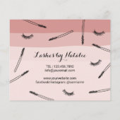 Niedliche Eyelash-Erweiterungen Coral Shades After Flyer (Hinten)