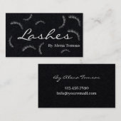 Niedliche Eyelash-Erweiterungen Makeup Artist Lash Visitenkarte (Vorne/Hinten)