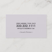 Niedliche Eyelash-Erweiterungs-Geschäfts-Karte Visitenkarte (Rückseite)