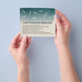 Niedliche Eyelash Extensions Aquamarin Ombre After Flyer (Gruppe)