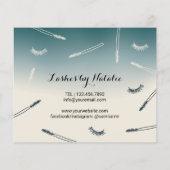 Niedliche Eyelash Extensions Aquamarin Ombre After Flyer (Hinten)