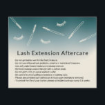 Niedliche Eyelash Extensions Aquamarin Ombre After Flyer<br><div class="desc">Aquamarine Ombre Niedlich Eyelash Extension Beauty Salon Aftercare Cards.</div>
