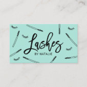 Niedliche Eyelash Extensions Lash Makeup Artist Mi Visitenkarte (Vorderseite)