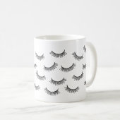 Niedliche Eyelash Extensions Lashes Makeup Lover Kaffeetasse (VorderseiteRechts)