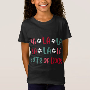 Niedliche Fa la Lots Hunde Weihnachten Hund Liebe T-Shirt