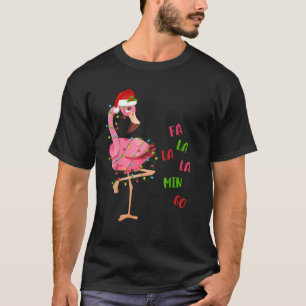 Niedliche Fa La Mingo Weihnachten im Juli Pink Fla T-Shirt