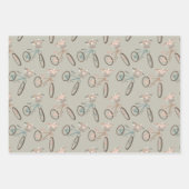 niedliche Fahrradliebhaber Geschenkpapier Set (Vorderseite 3)