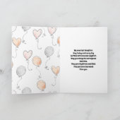 Niedliche Fahrradtochter Blume Geschenktochter Mod Karte (Innenseite)