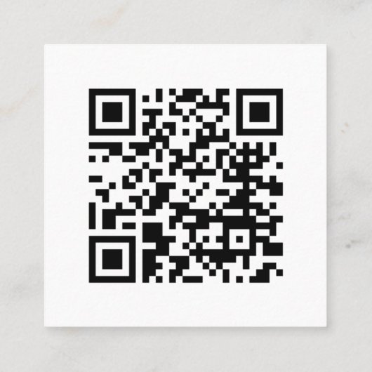 Niedliche Fahrschullehrerkarten mit QR-Code Quadratische Visitenkarte (Rückseite)