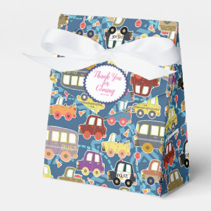 Niedliche Fahrzeuge - Blue Gour Box Geschenkschachtel