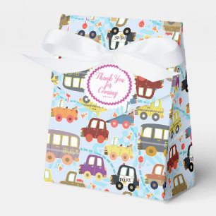 Niedliche Fahrzeuge - Blue Gour Box Geschenkschachtel