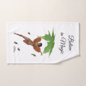 Niedliche Faibe mit braunen Wings Handtuch (Handtuch)