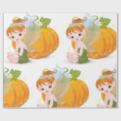 Niedliche Faibe und ein Pumpkettenwaschpapier Geschenkpapier (Flach)