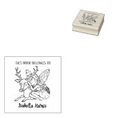 Niedliche Fairy mit Hirsch-Buchzeichen Gummistempel (Stempel)