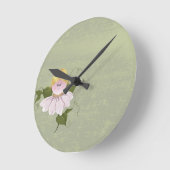 Niedliche Fairy oder Pixie Runde Wanduhr (Winkel)