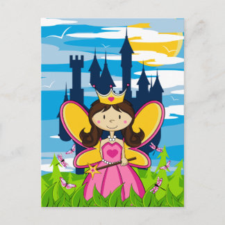 Niedliche Fairy Princess Postcard Postkarte