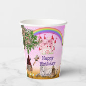 Niedliche Fairy-Themed Party Cups Pappbecher (Rückseite)