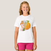 Niedliche Fairy und ein Pumpkin-T - Shirt (Vorne ganz)