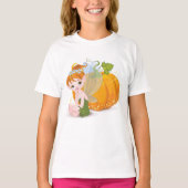 Niedliche Fairy und ein Pumpkin-T - Shirt (Vorderseite)
