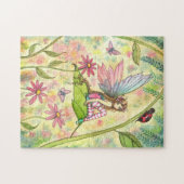 Niedliche Fairy und Ladybug Fantasy Art Puzzle (Horizontal)